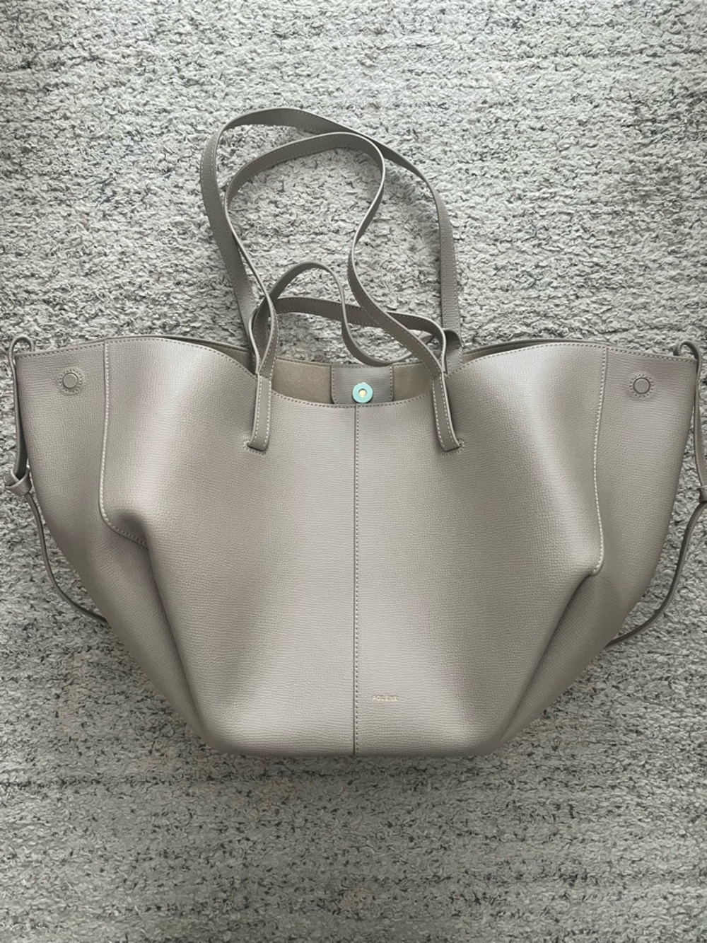 Polène Large Tote in Taupe Gray